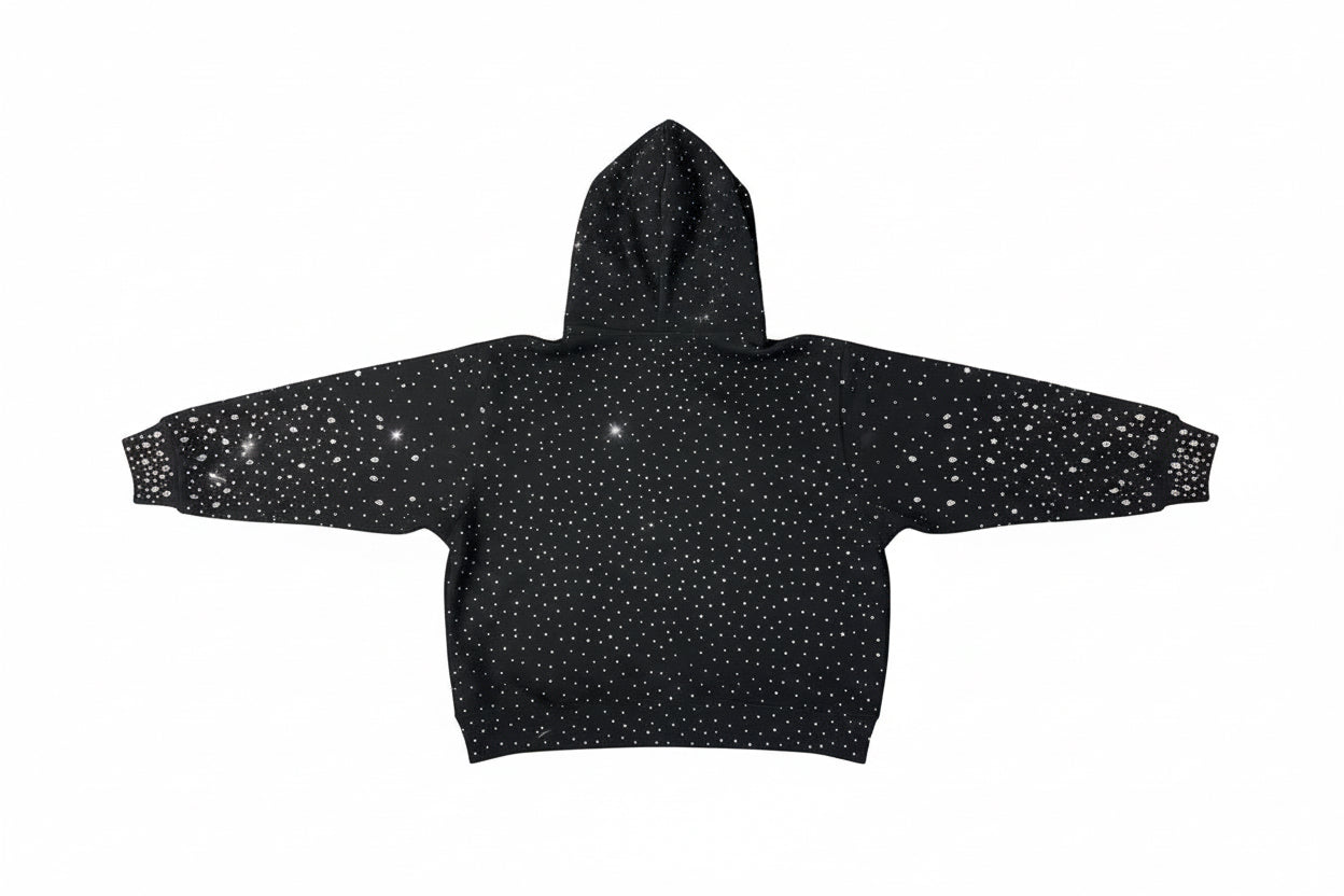 Midnight Rhinestone Hoodie ✦ Limited Drop