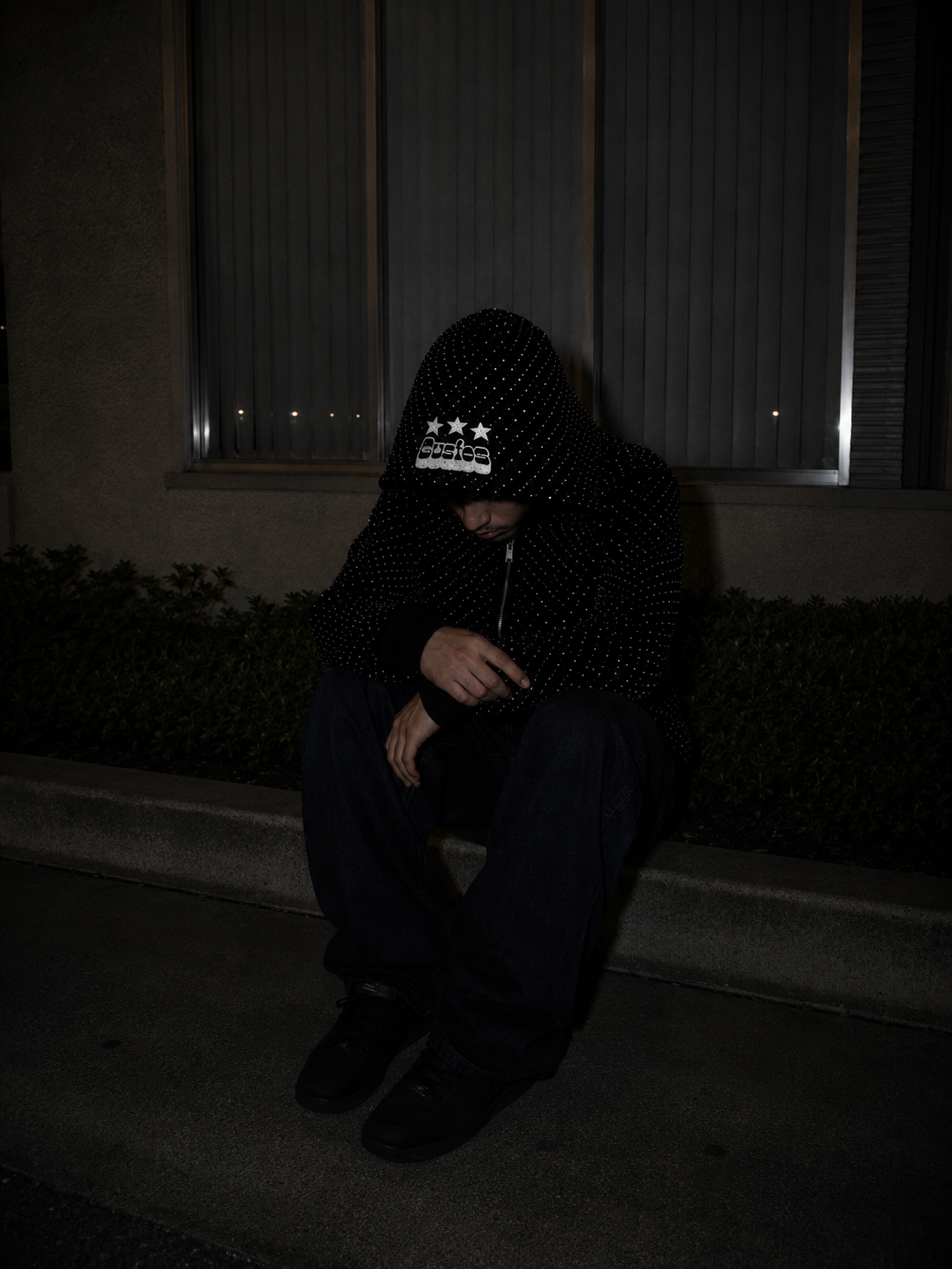 Midnight Rhinestone Hoodie ✦ Limited Drop